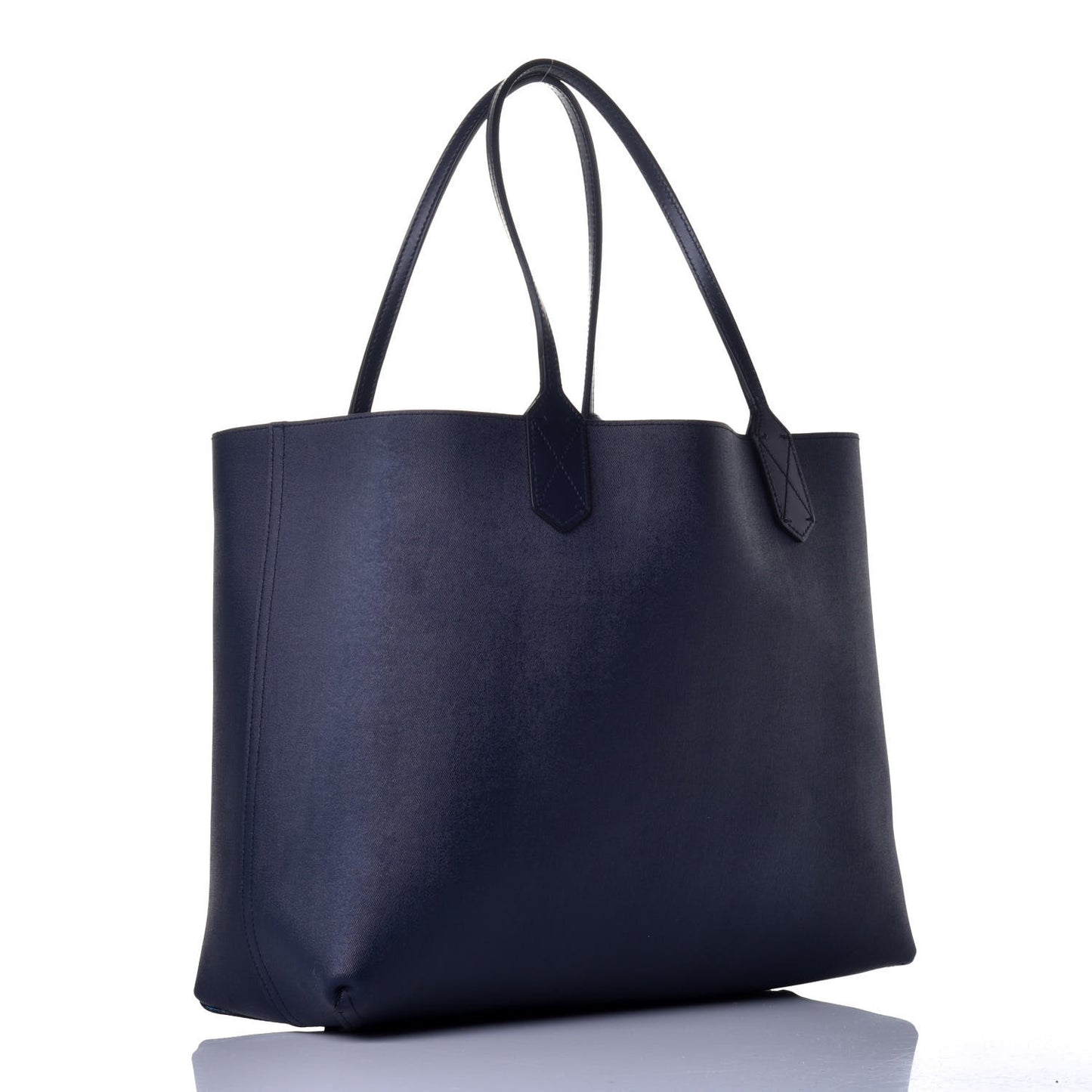 GG Supreme Monogram Blooms Medium Reversible Tote Beige Blue Navy