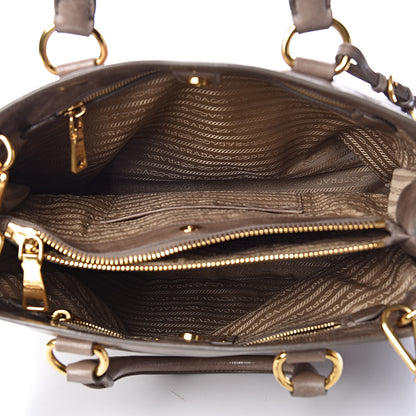Prada Vitello Shine Top Handle Bag Argilla 7 of 11
