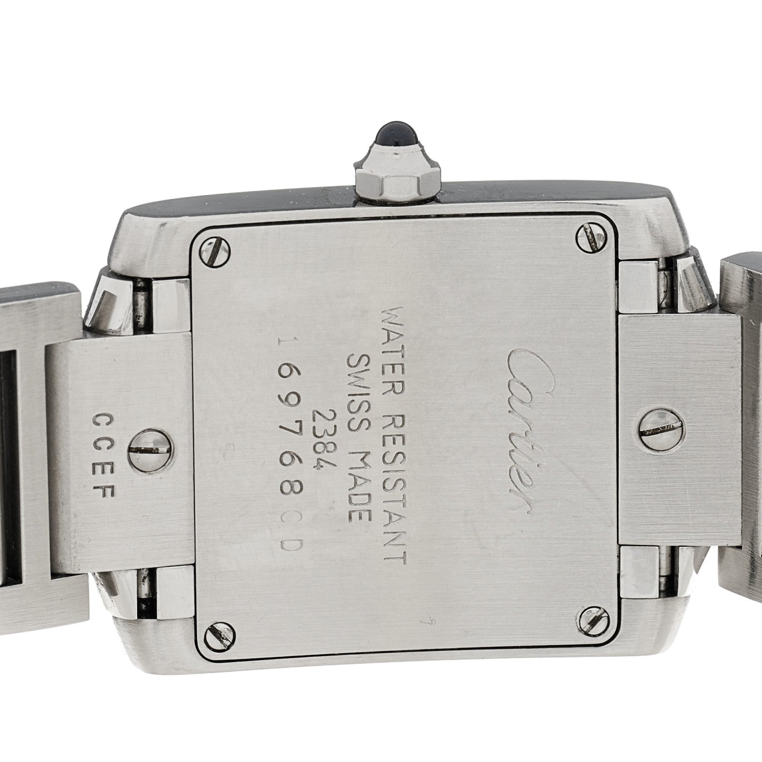 Cartier Stainless Steel 20mm Tank Francaise Quartz Watch 4 of 4