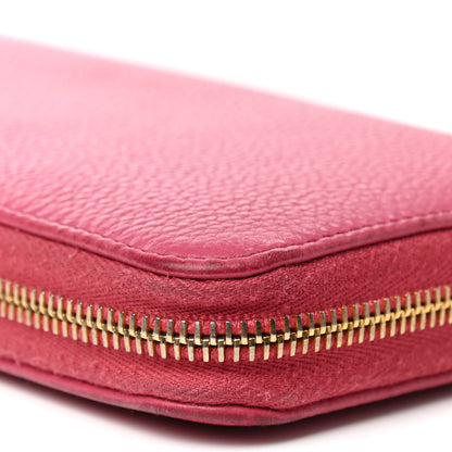 Prada Vitello Phenix Zip Around Wallet Peonia 12 of 14