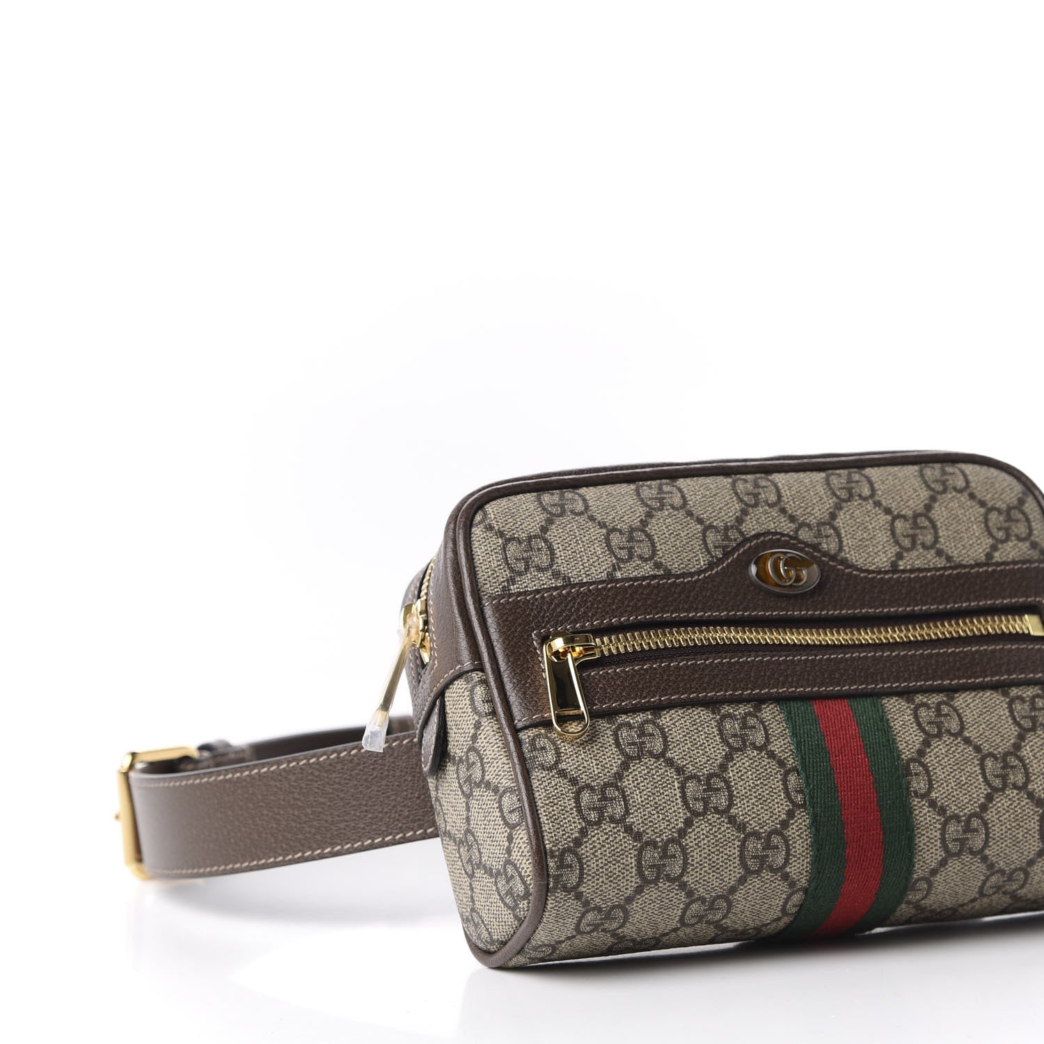 Gucci GG Supreme Monogram Web Small Ophidia Belt Bag 85 34 Dark Brown 6 of 10