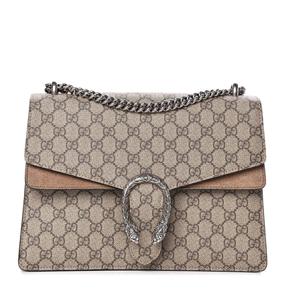 Gucci GG Supreme Monogram Medium Dionysus Shoulder Bag Taupe 1 of 11