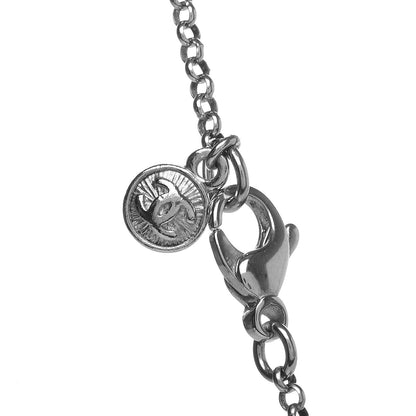 Chanel Ruthenium CC Necklace Silver 5 of 6