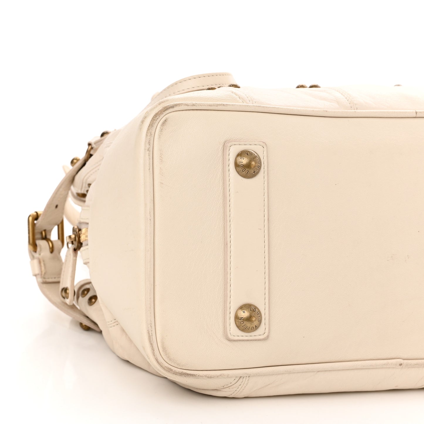 Lambskin Riveting White