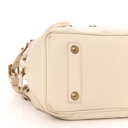 Louis Vuitton Lambskin Riveting White 4 of 18