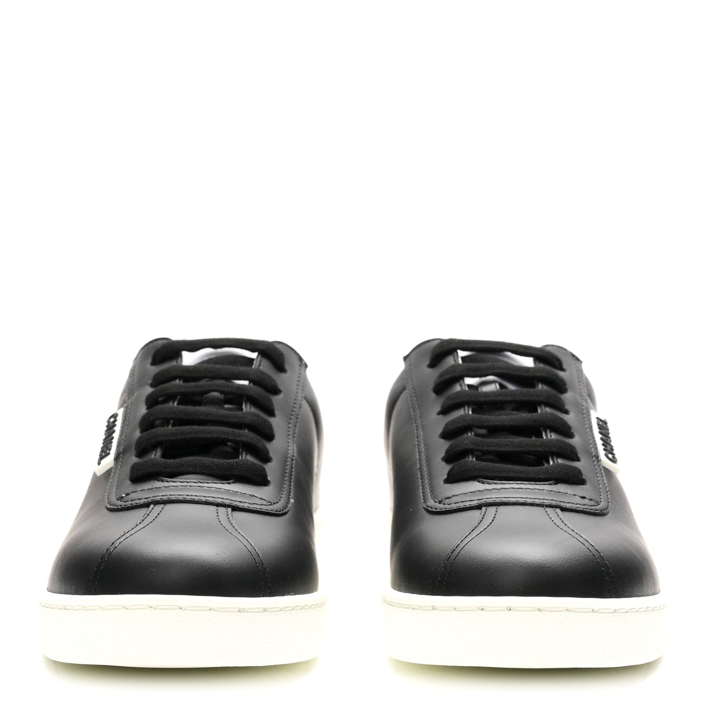 Calfskin CC Womens Sneakers 38 Black