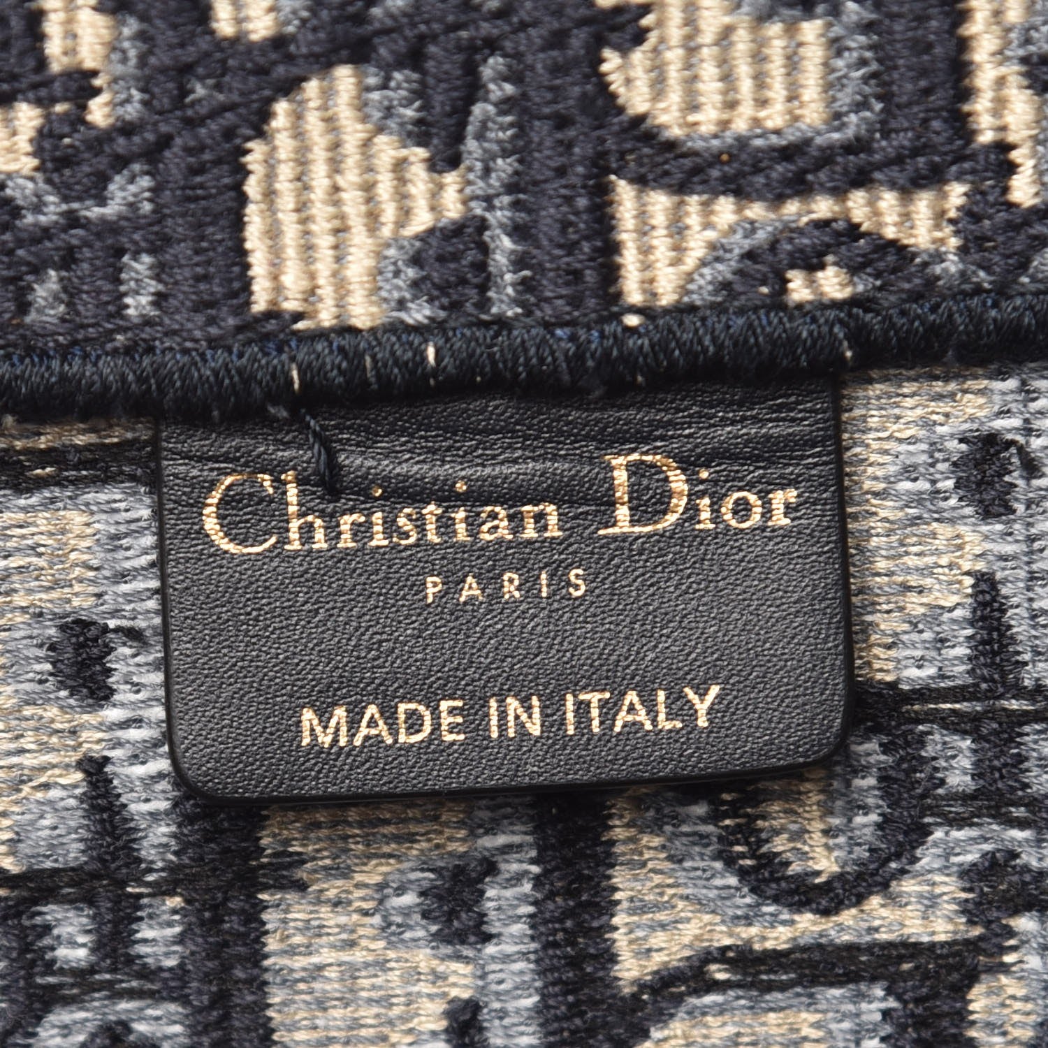 Christian Dior Oblique Book Tote Blue Multicolor 6 of 7