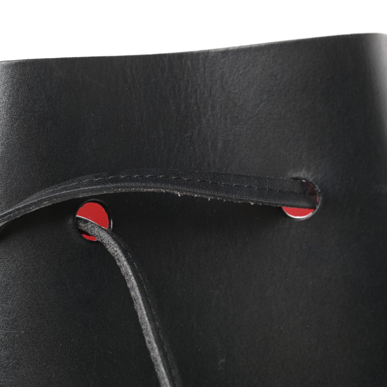 Mansur Gavriel Vegetable Tanned Calfskin Bucket Bag Black Flamma 13 of 16