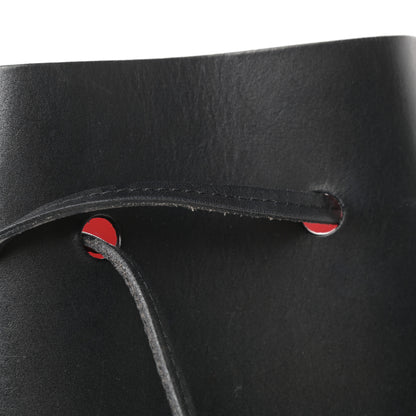 Mansur Gavriel Vegetable Tanned Calfskin Bucket Bag Black Flamma 13 of 16