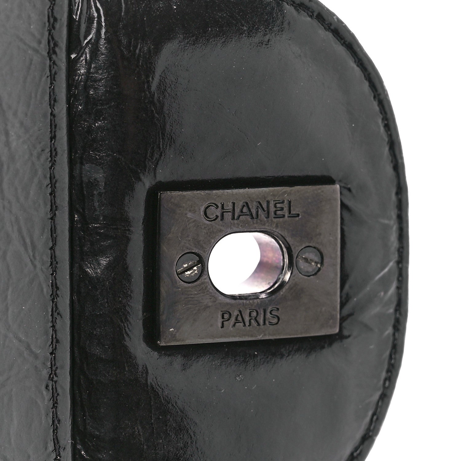 Chanel Shiny Distressed Calfskin Quilted Jumbo Double Flap So Black 7 of 13