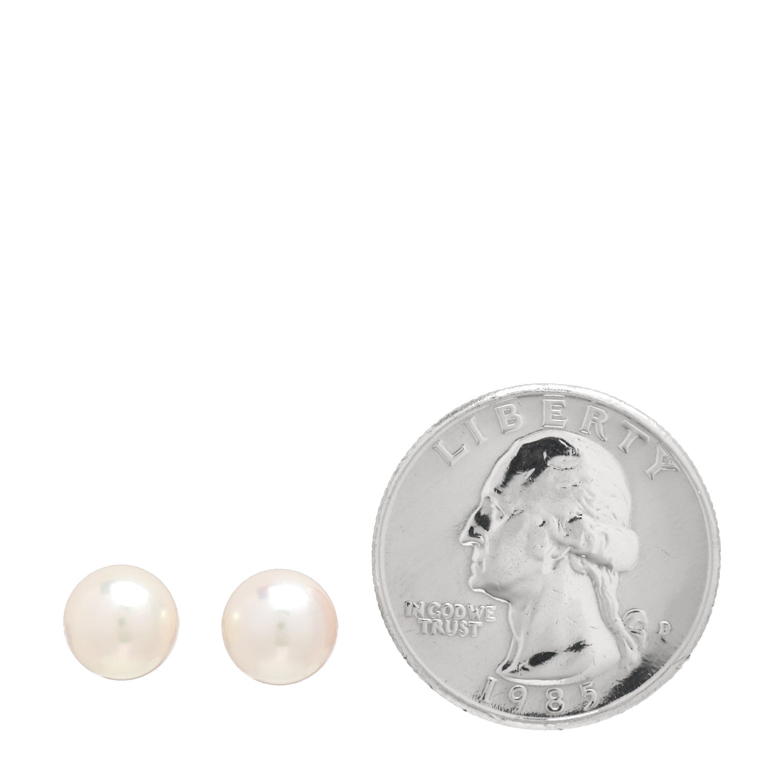 Mikimoto 18K Yellow Gold 8-8.5mm Akoya Pearl Stud Earrings 2 of 4