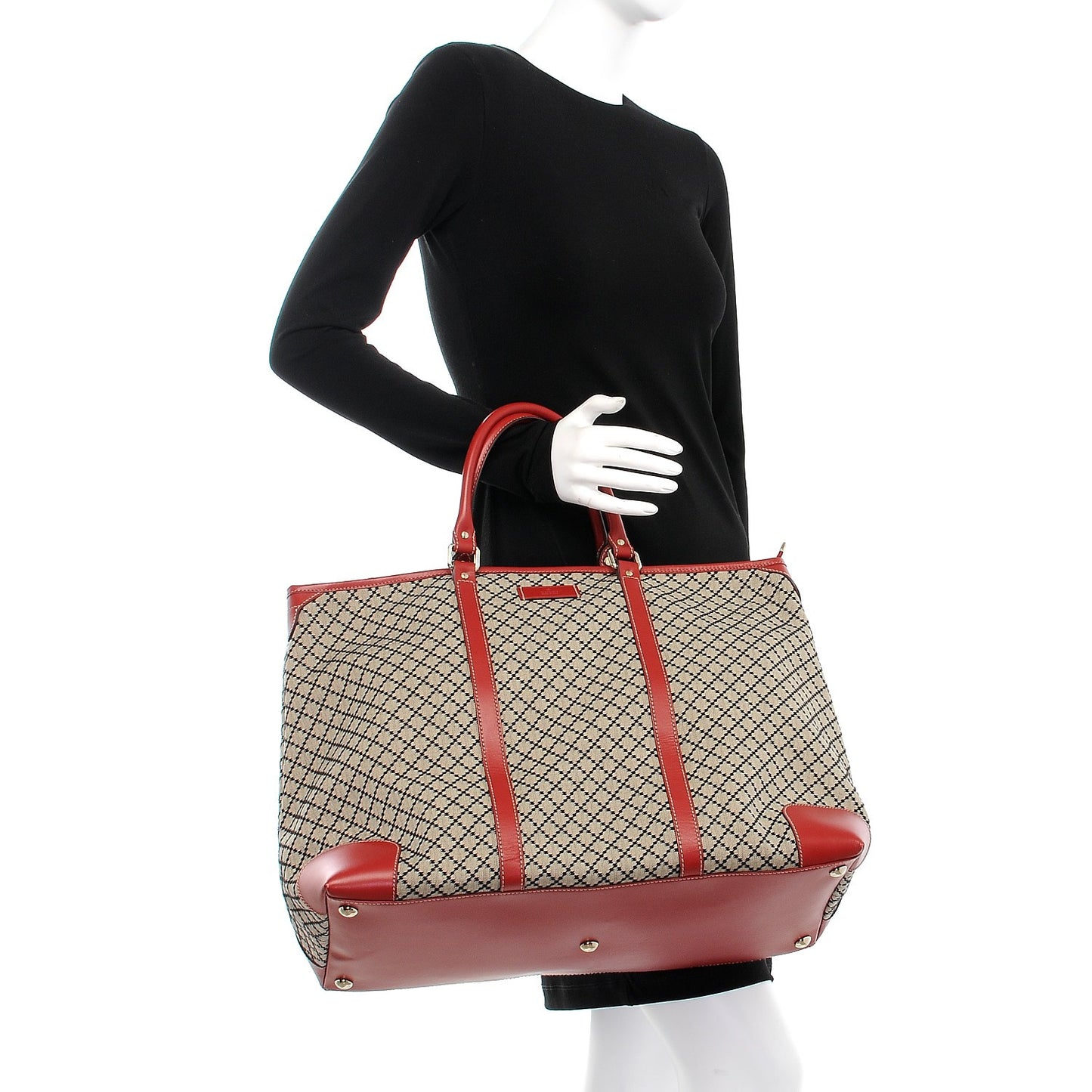 Diamante Medium Joy Tote Bag Red