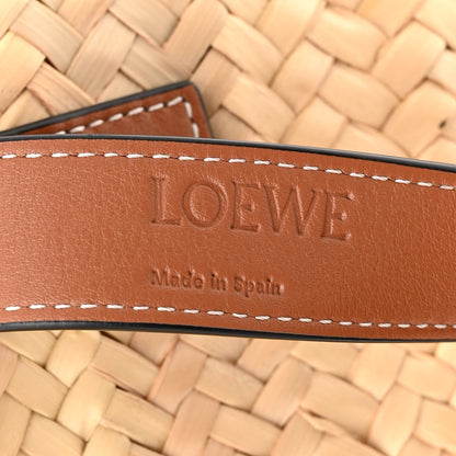 Loewe Raffia Small Basket Tote Bag Natural Tan 5 of 9