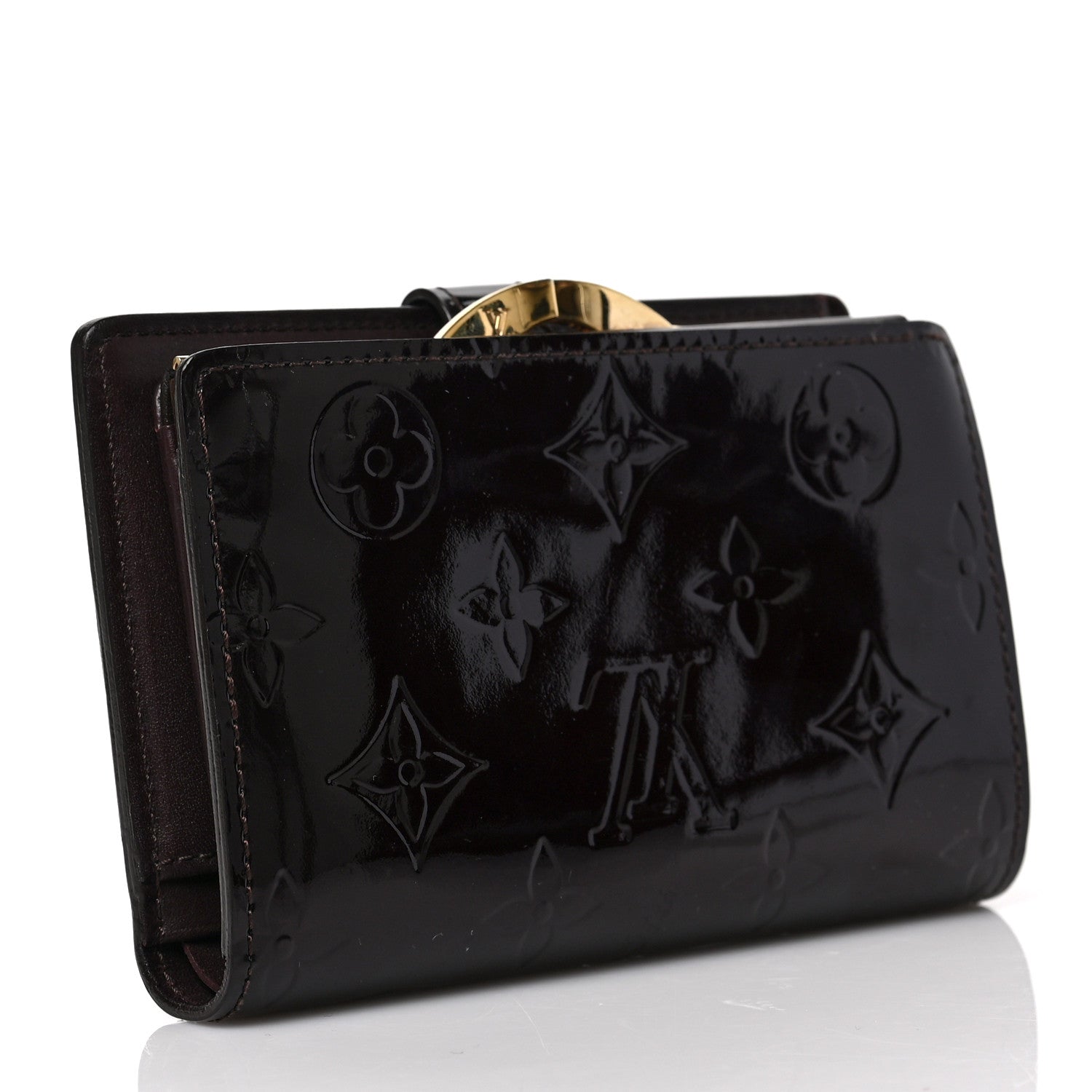 Louis Vuitton Vernis French Purse Wallet Amarante 3 of 7