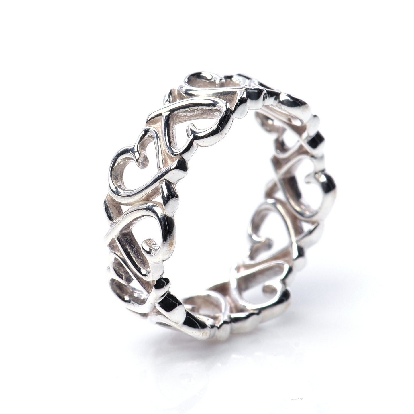Sterling Silver Paloma Picasso Loving Heart Band Ring 54 7
