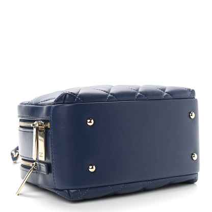Chanel Lambskin Quilted Small Trendy CC Bowling Bag Navy 4 of 11