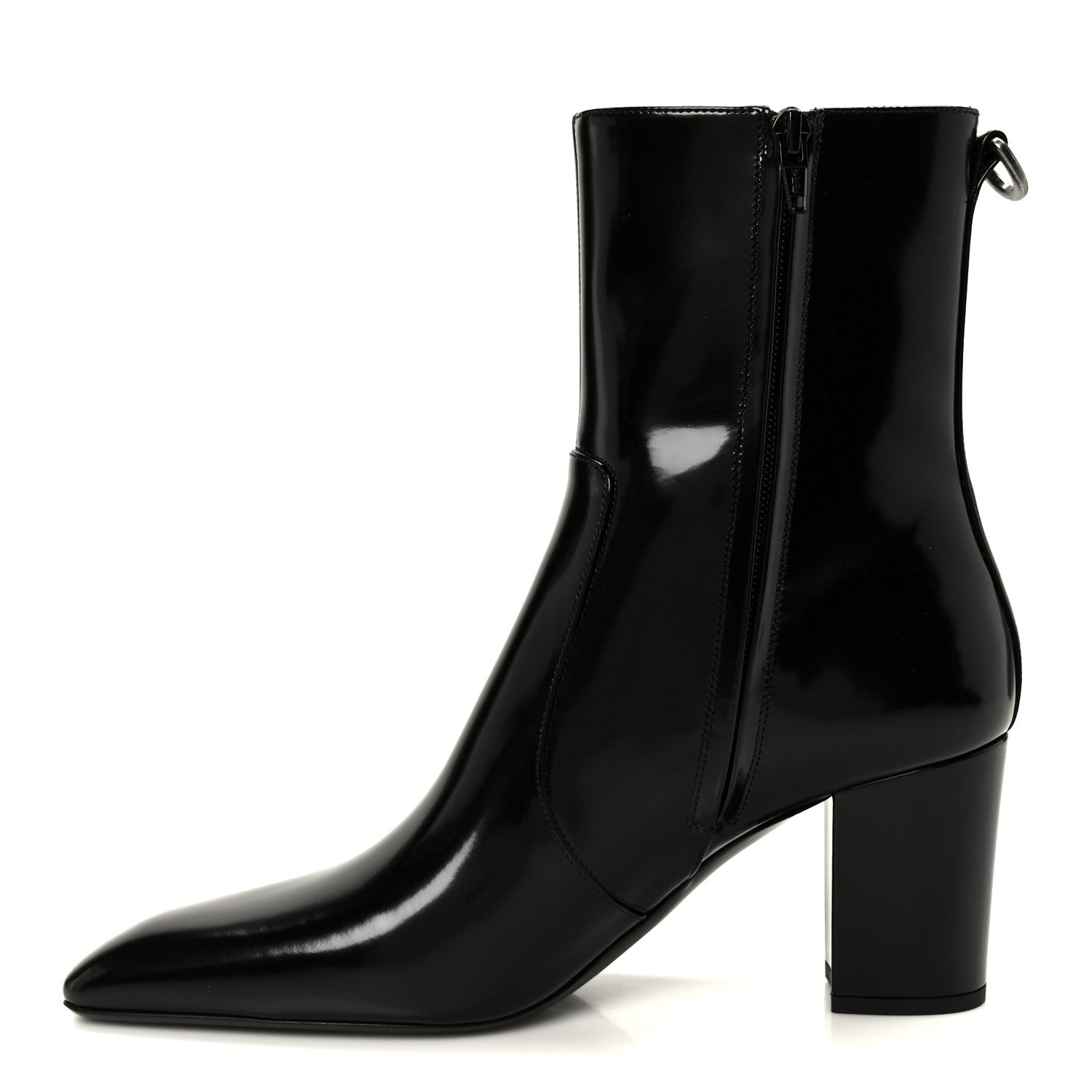 靴 Saint Laurent patent boots Saint Laurent Vitello Marilyn Betty 70 Ankle Zip Boots 40 Black