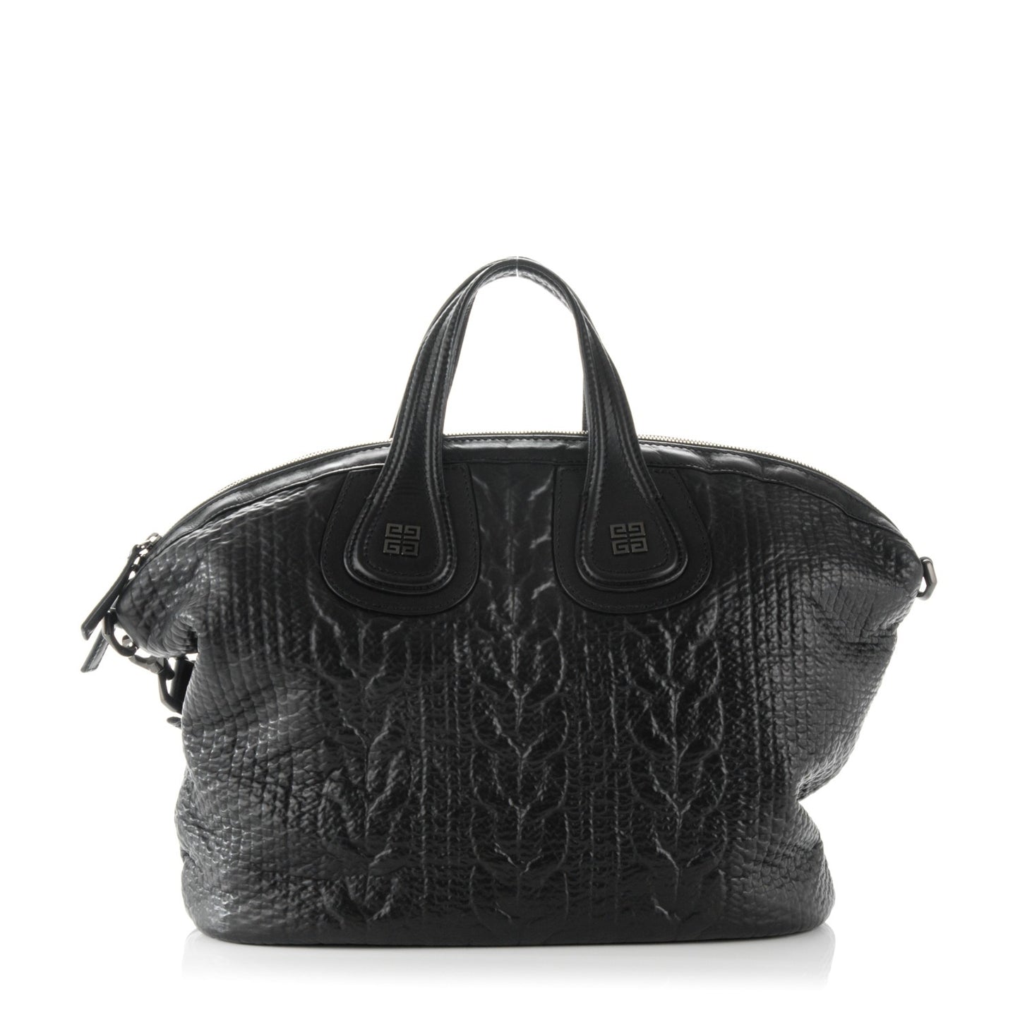 Calfskin Cable Embossed Medium Nightingale Black