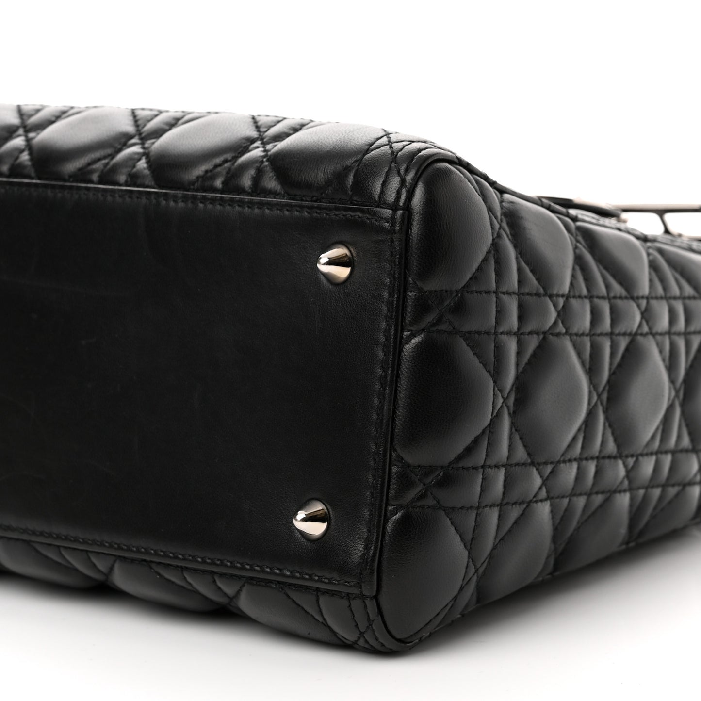 Lambskin Cannage Medium Lady Dior Black