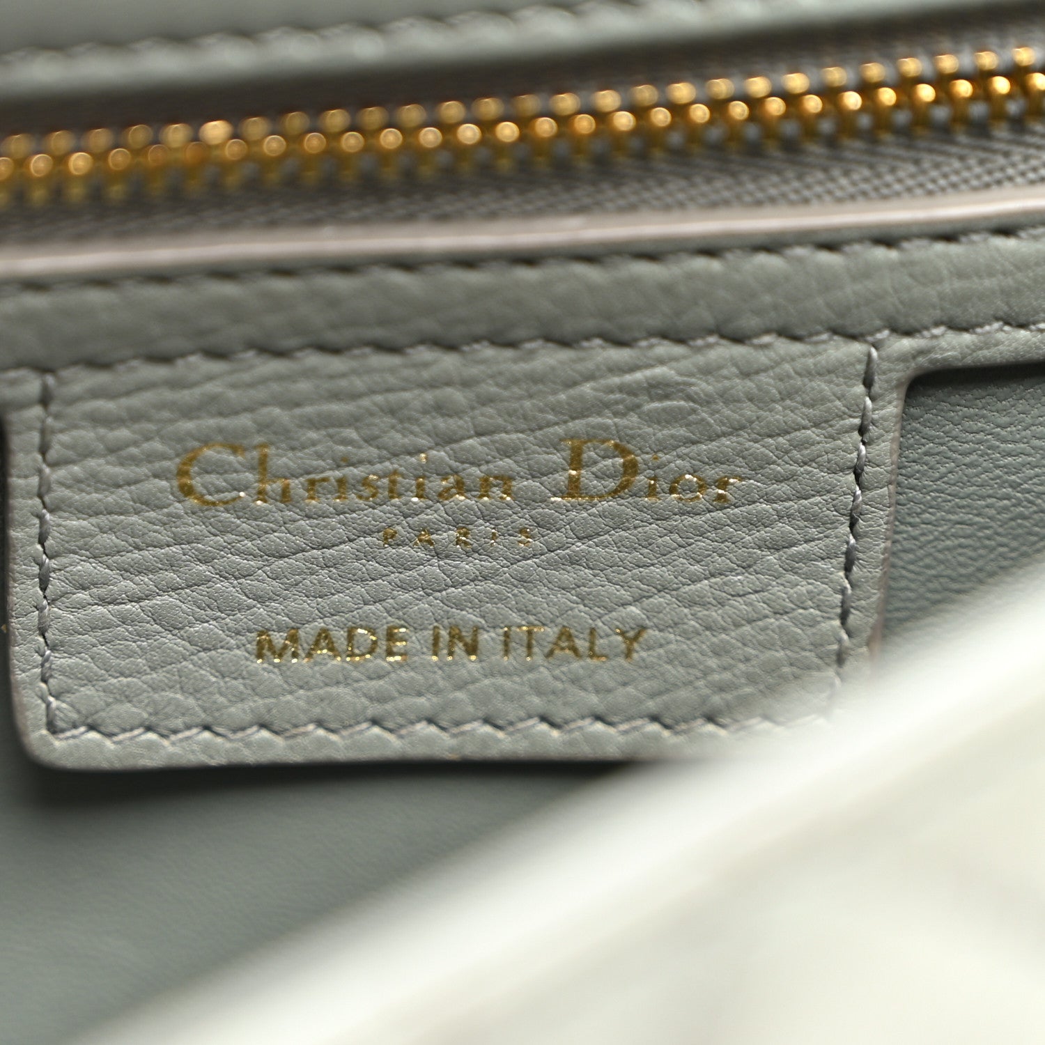 Christian Dior Calfskin Cannage Small Caro Bag Grey 6 of 11