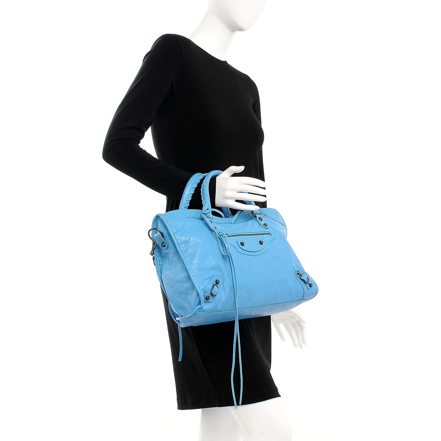 Balenciaga Agneau Classic Hardware City Bleu Azur Clair 3 of 9