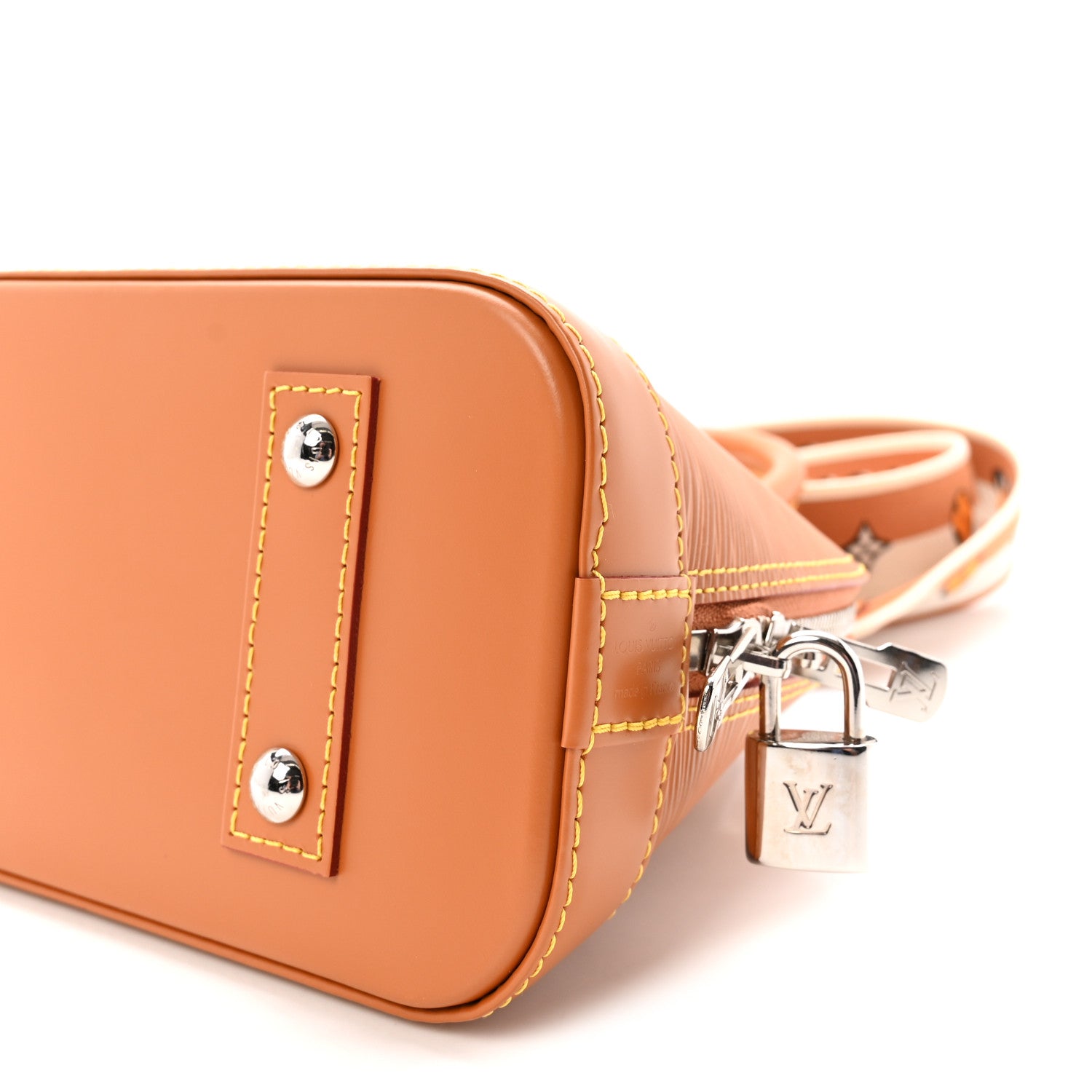 Louis Vuitton Epi Jacquard Alma BB Honey Gold 9 of 10