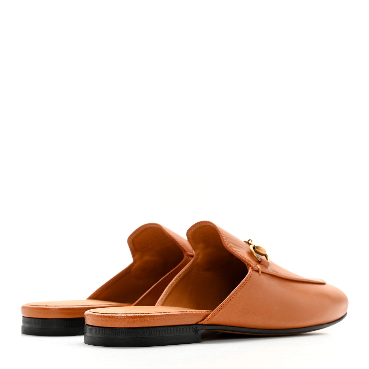 Gucci Malaga Kid Womens Princetown Slippers 36.5 Cognac 4 of 10