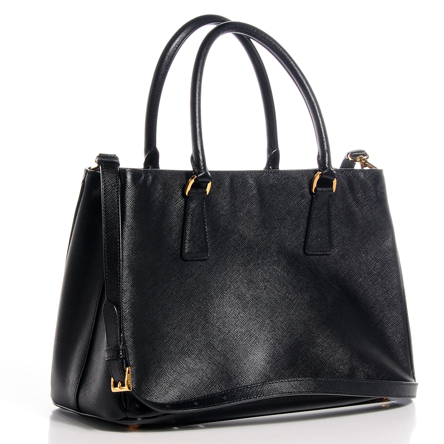 Saffiano Lux Medium Tote Nero Black