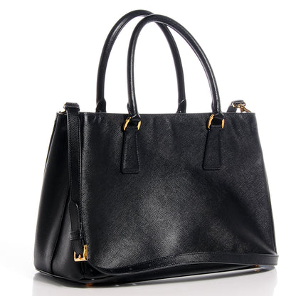 Prada Saffiano Lux Medium Tote Nero Black 3 of 10