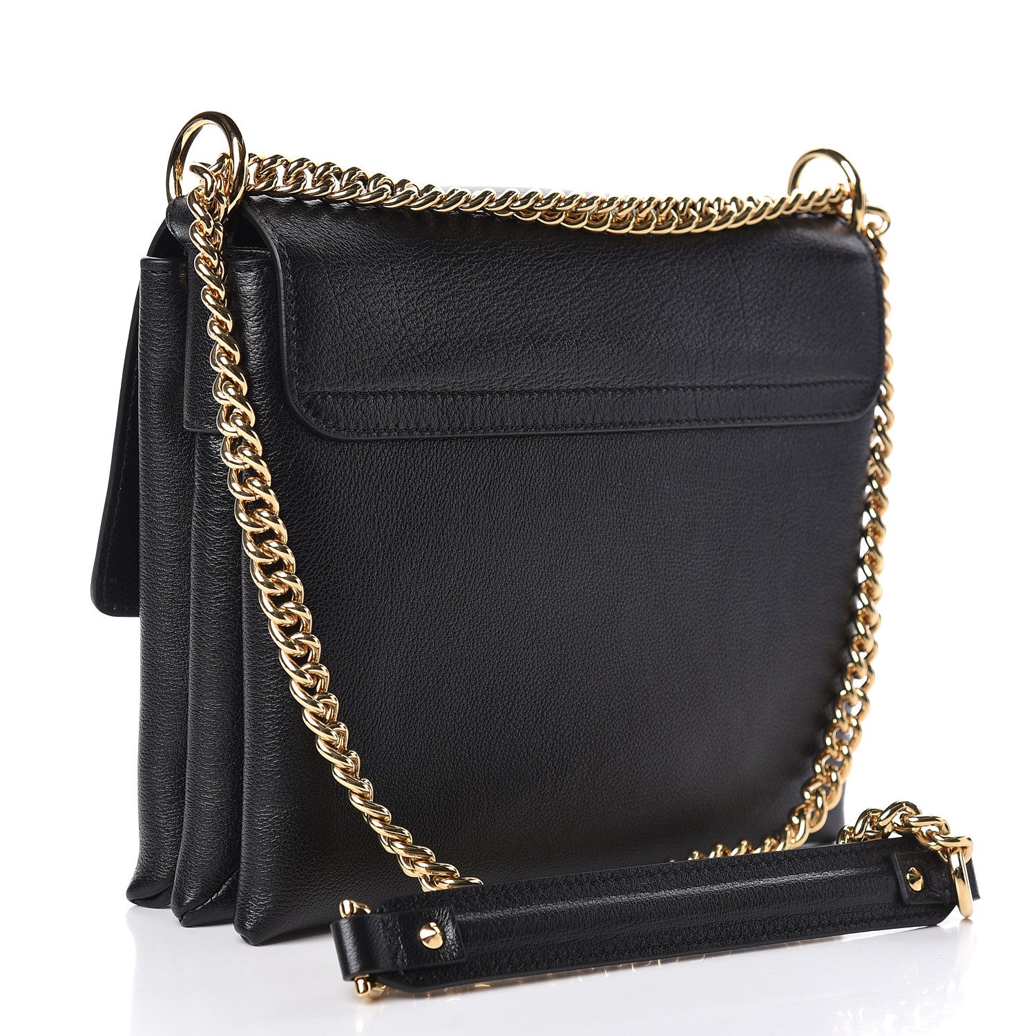 Alexander McQueen Grained Calfskin Twin Skull Crossbody Black 3 of 9