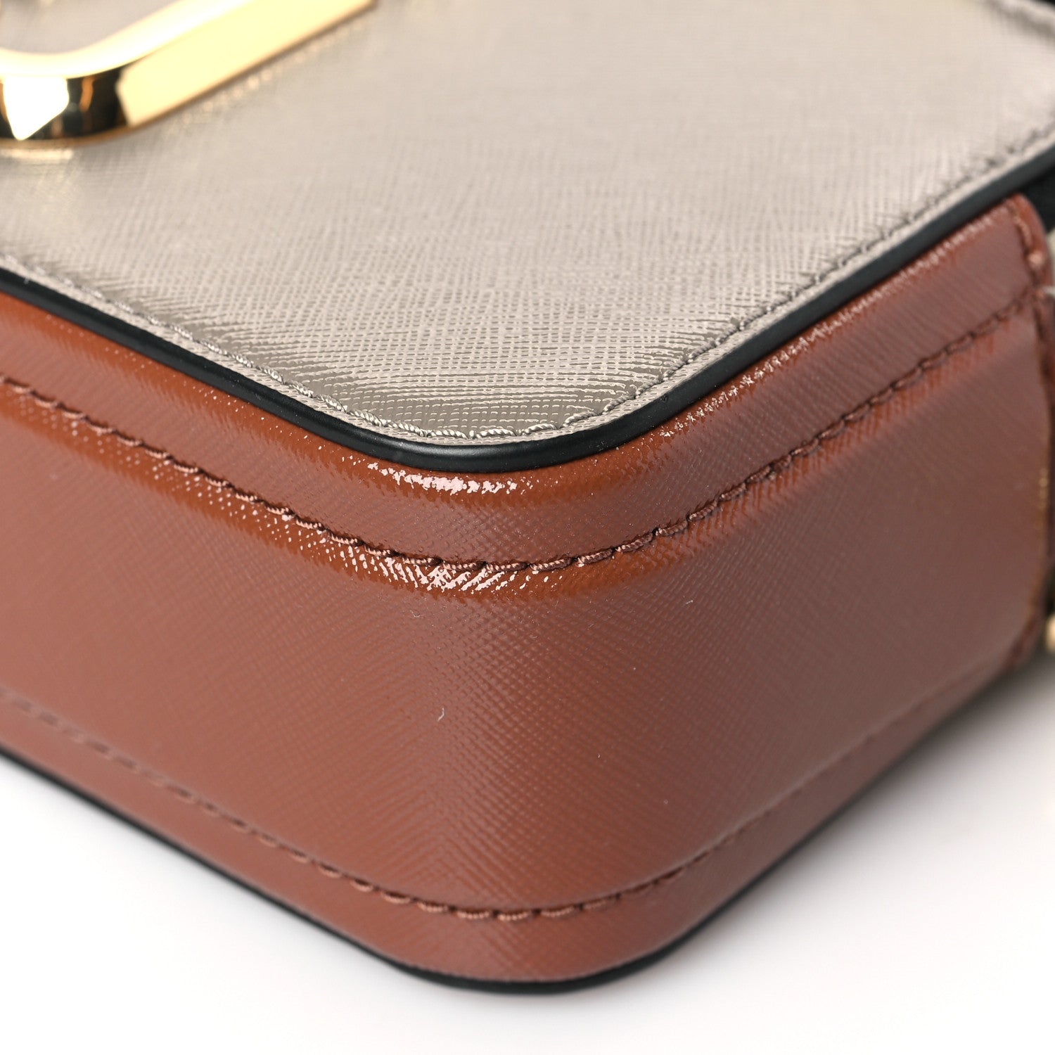 Marc Jacobs Saffiano Small Snapshot Camera Bag French Grey 10 of 10