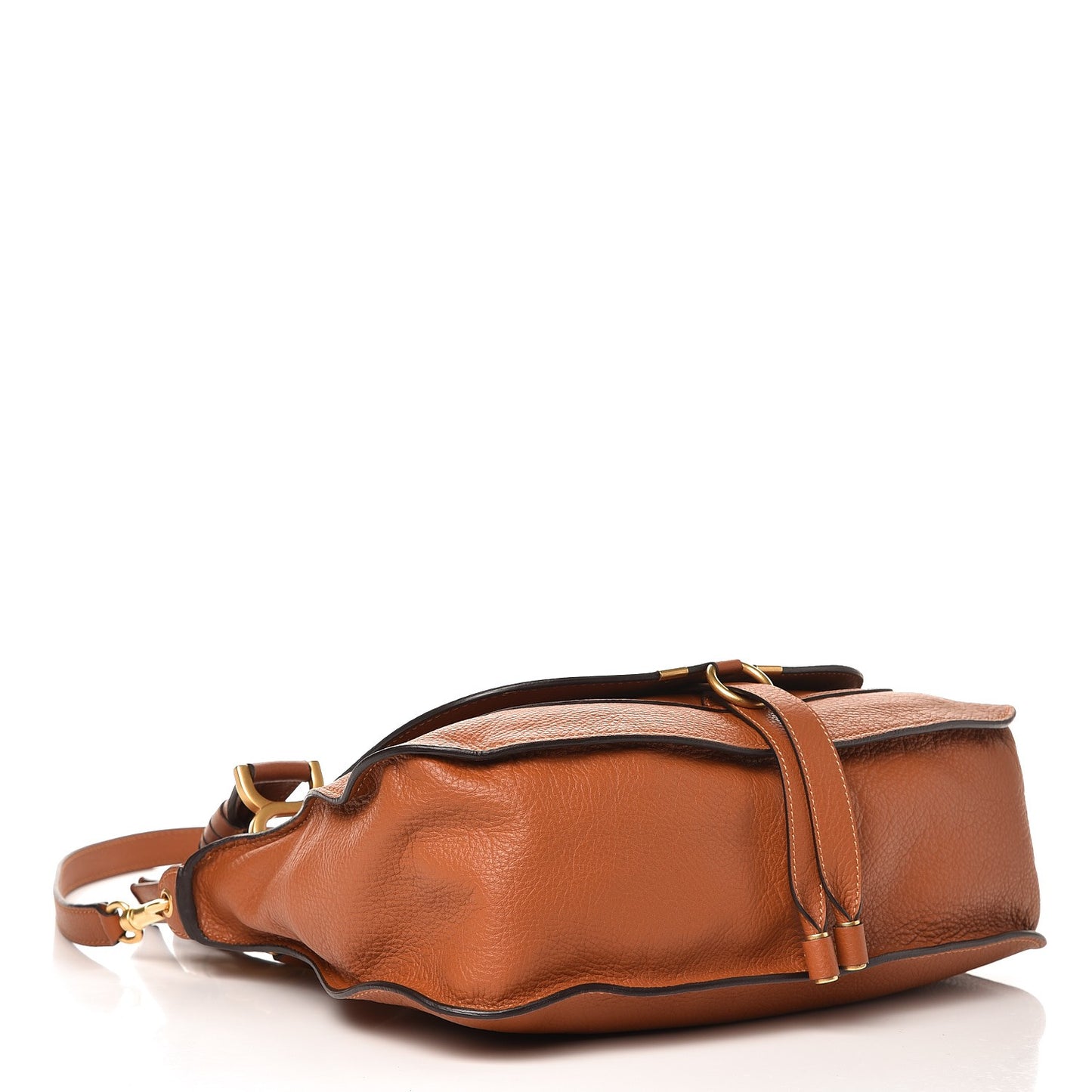 Calfskin Medium Marcie Satchel Tan