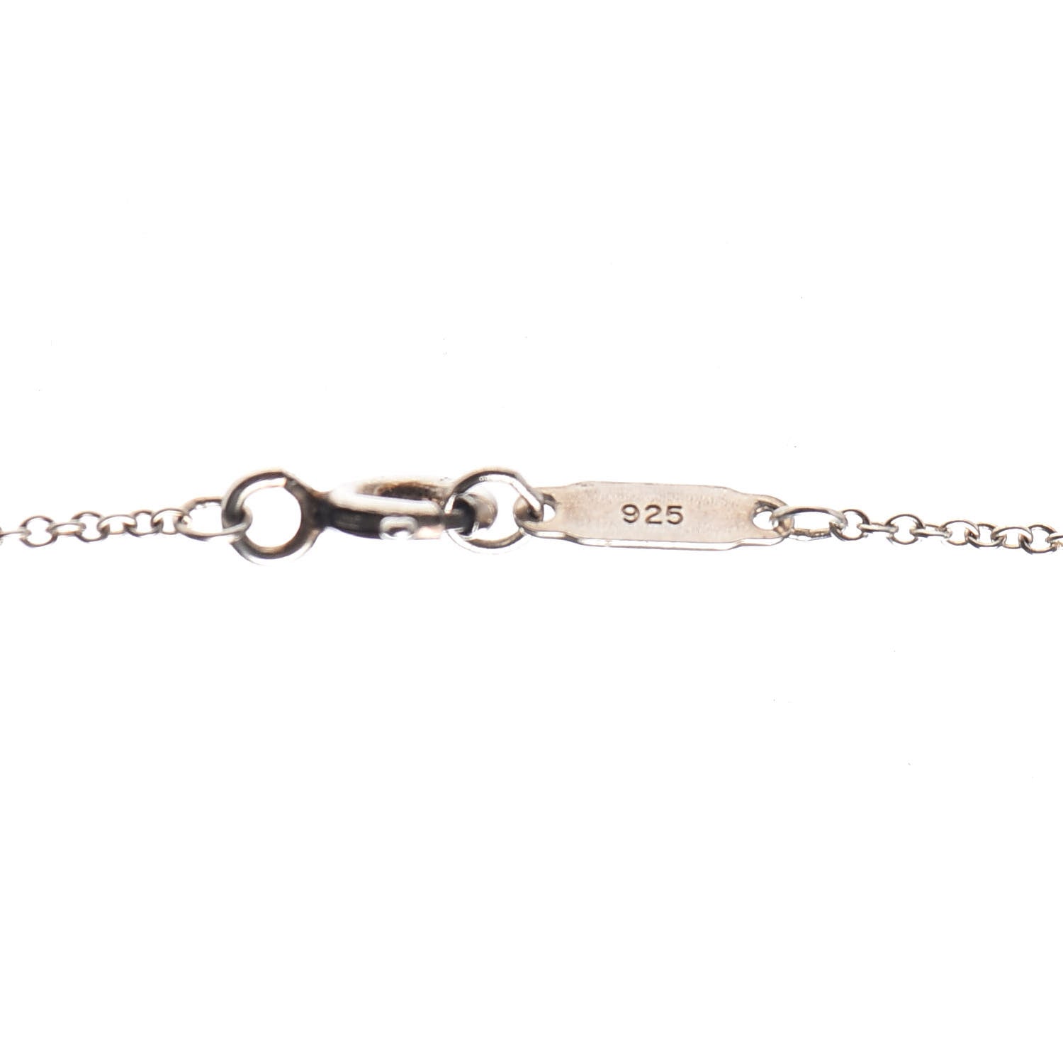 Tiffany Sterling Silver Diamond Daisy Key Pendant Necklace 4 of 5