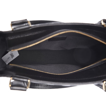 Chanel Lambskin Quilted Chocolate Bar Tote Black 5 of 17