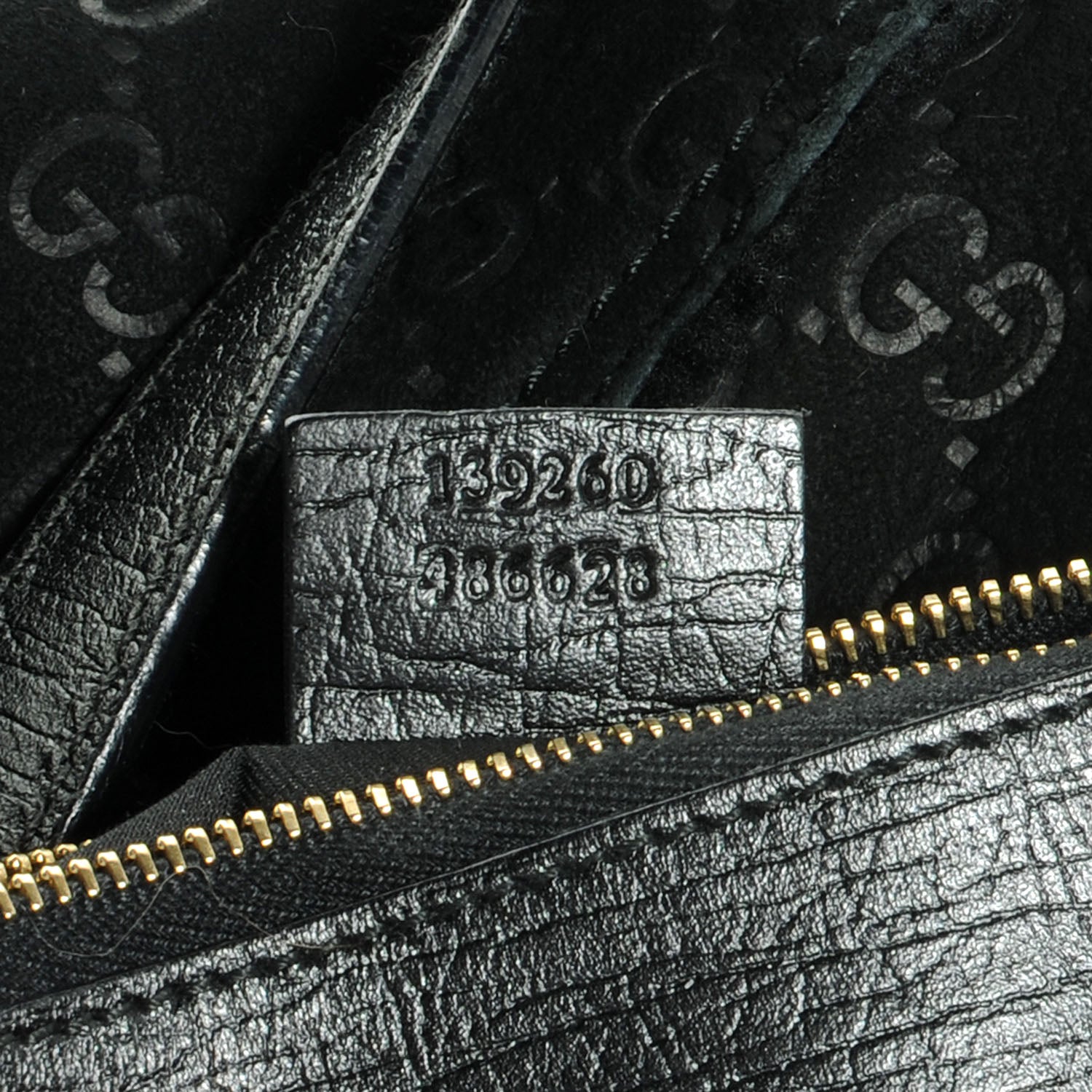 Gucci Suede Shearling Guccissima Jolicoeur Tote Black 7 of 7