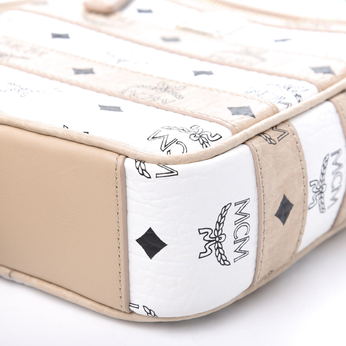 Visetos Spot Crossbody Bag White Beige