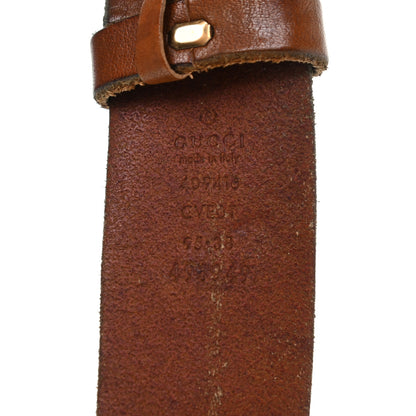 Gucci Faded Calfskin Double G 40mm Belt 95 38 Cuir 3 of 5
