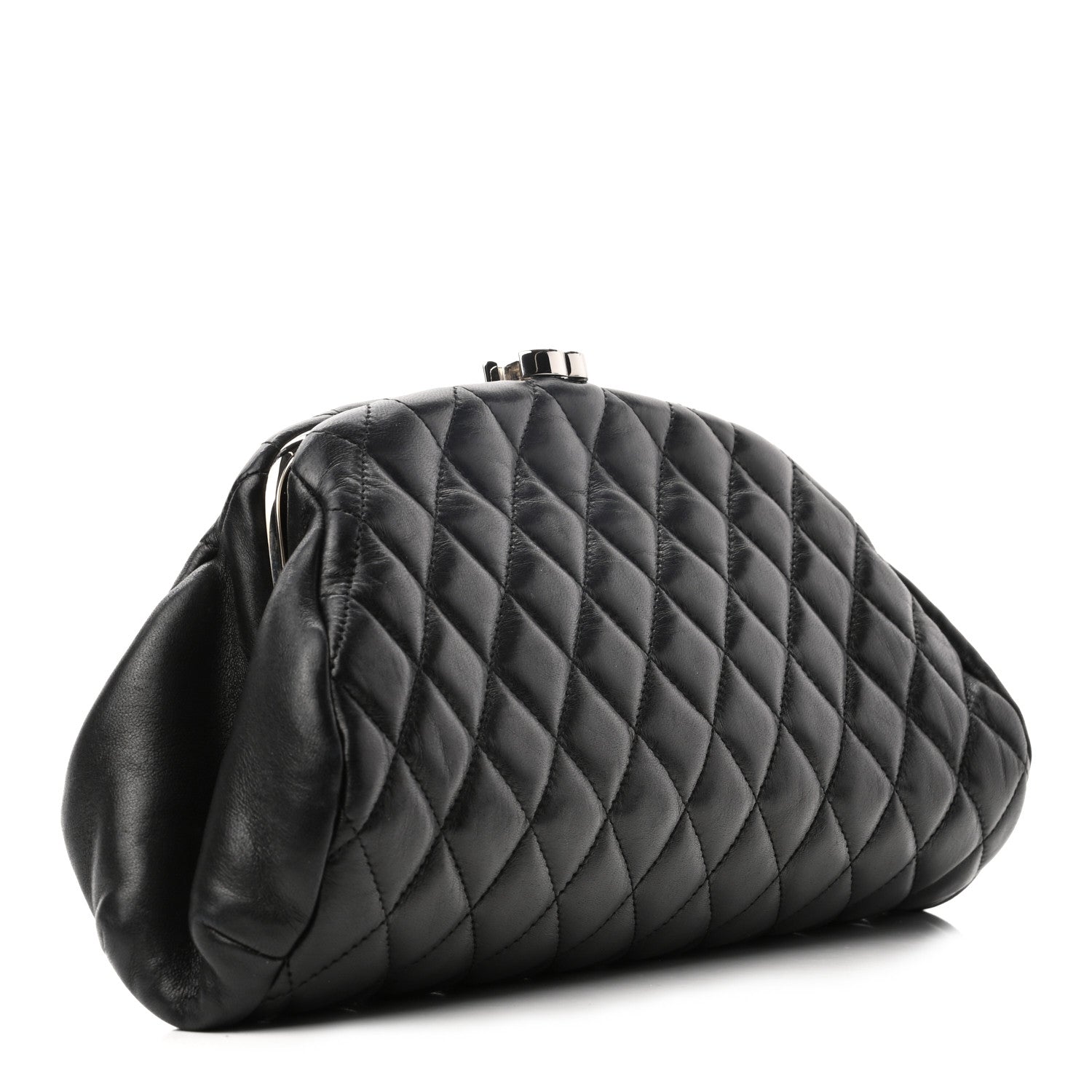 Chanel Lambskin Quilted Timeless Clutch Black 3 of 7