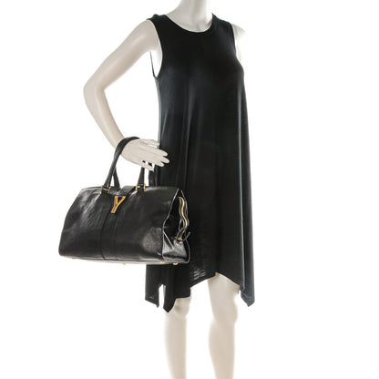 Saint Laurent Sheepskin Medium Cabas ChYc Black 2 of 7