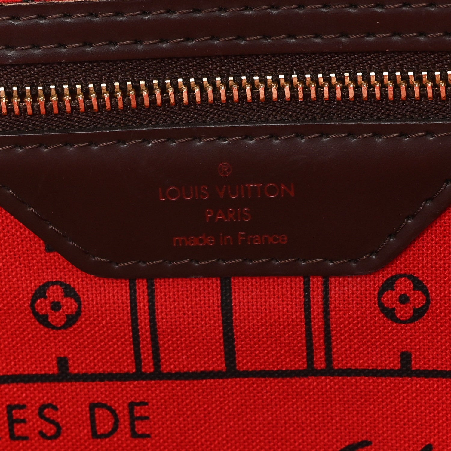 Louis Vuitton Damier Ebene Neverfull GM 5 of 10