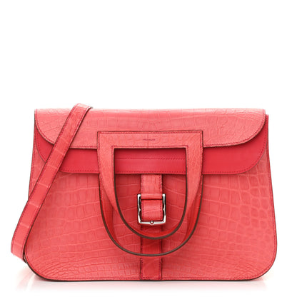 Hermes Matte Niloticus Crocodile Halzan 31 Bougainvillea 1 of 12