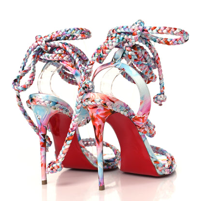 Christian Louboutin Satin Braided Sandal Multicolor 39 4 of 8