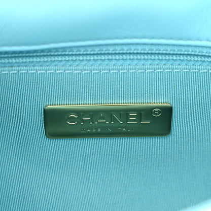 Chanel Lambskin Quilted Medium Chanel 19 Flap Light Blue 6 of 10