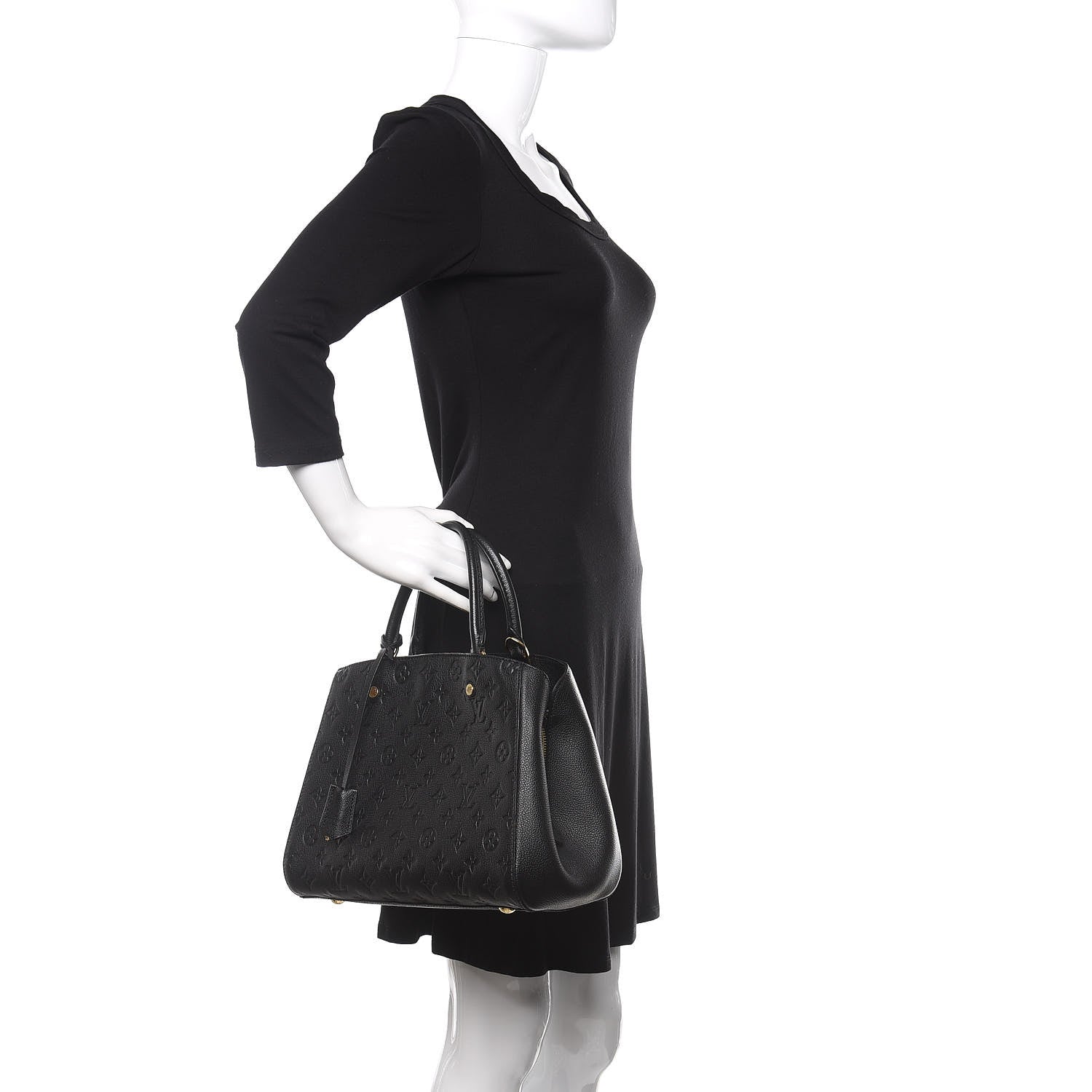 Louis Vuitton Empreinte Montaigne MM Black 2 of 9
