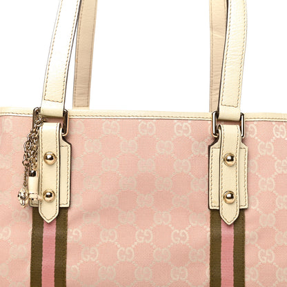 Gucci Monogram Medium Jolicoeur Tote Pink 10 of 13