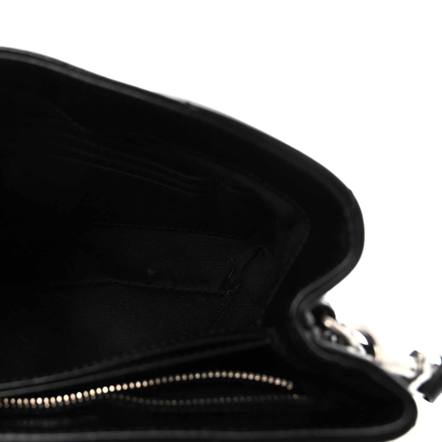 Calfskin Y Quilted Monogram Toy Loulou Crossbody Bag Black