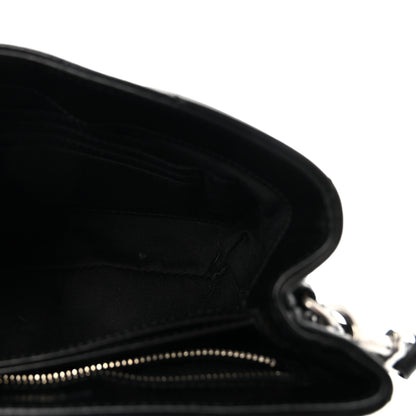 Saint Laurent Calfskin Y Quilted Monogram Toy Loulou Crossbody Bag Black 5 of 9