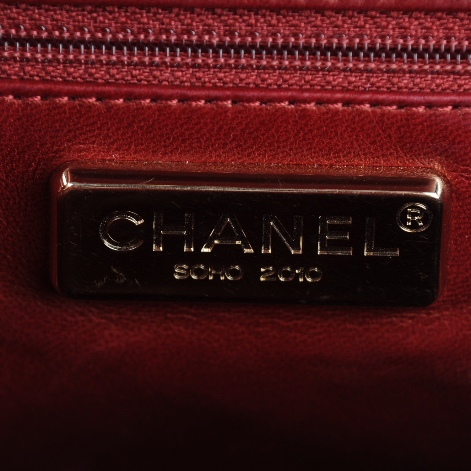 Chanel Metallic Python Soho Tassel Medium Flap Red 7 of 9
