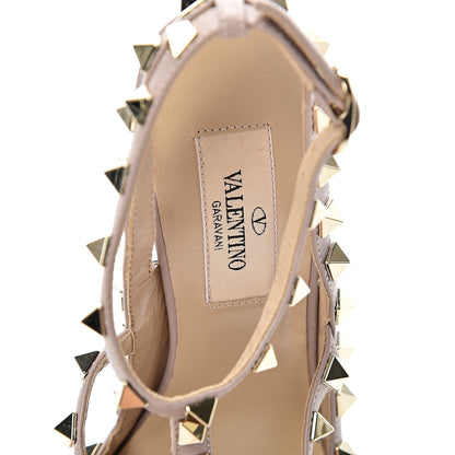 Valentino Garavani Patent Nappa Rockstud Ankle Strap 100mm Pumps 35.5 Black Poudre 7 of 10
