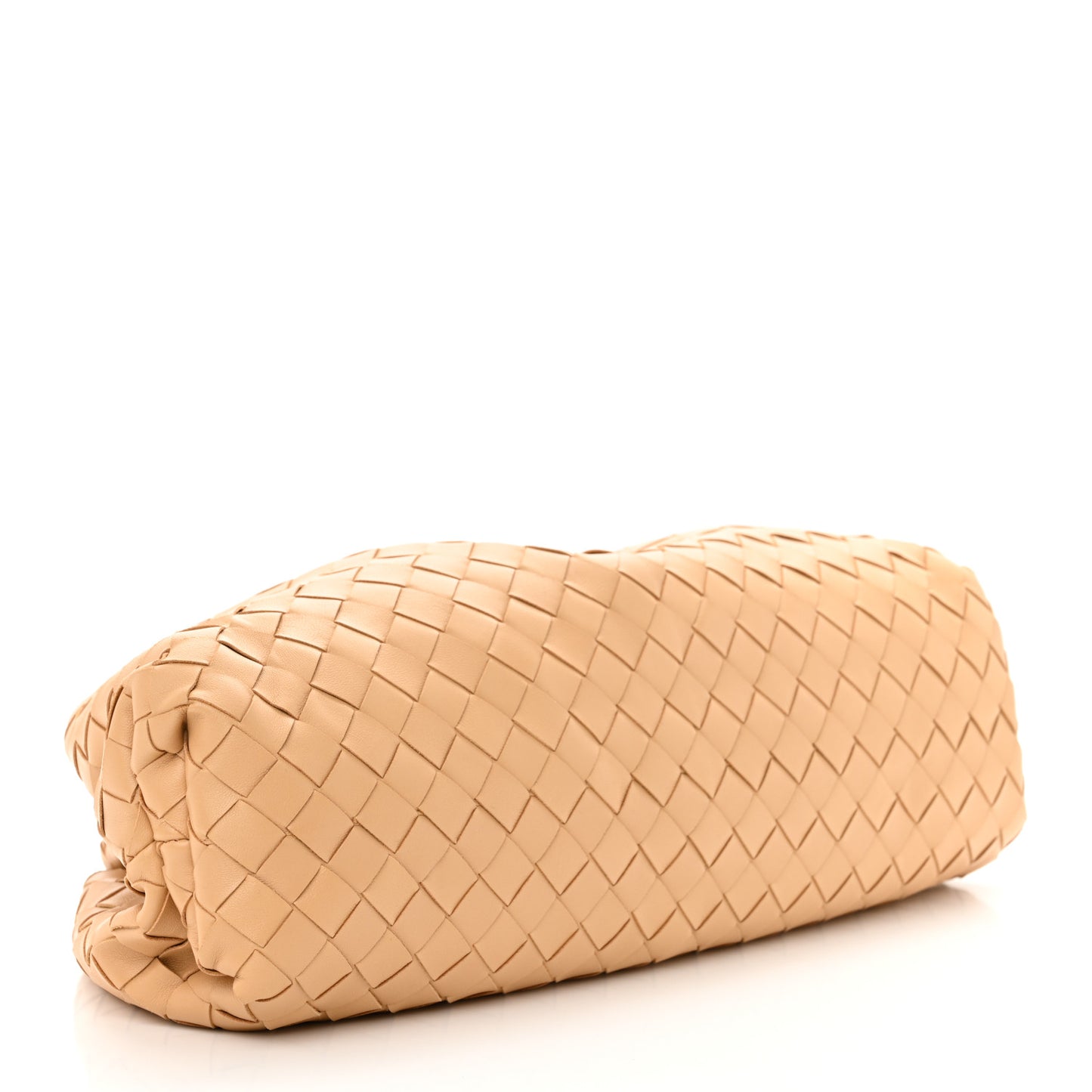 Nappa Maxi Intrecciato The Pouch Oversized Clutch Almond